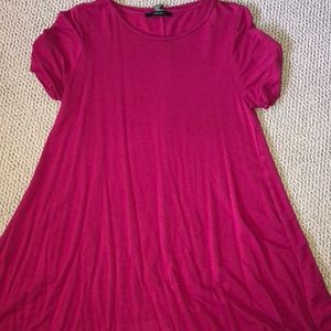 Magenta baby doll dress